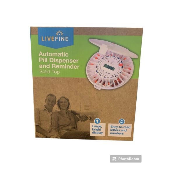 LiveFine Automatic Pill Dispenser with Reminder Electronic Medication - Picture 1 of 3